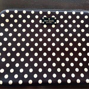 Kate Spade Black and White Polka Dot Laptop Case